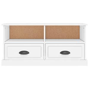 TV skříňka bílá 93 x 35,5 x 45 cm kompozitní dřevo - obrázek 6