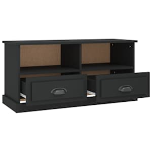 TV skříňka černá 93 x 35,5 x 45 cm kompozitní dřevo - obrázek 8