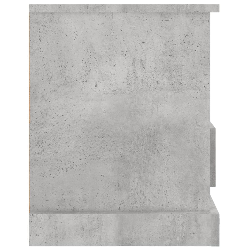 Comodă TV, gri beton, 93x35,5x45 cm, lemn prelucrat