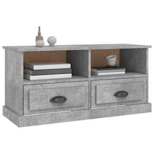 TV skříňka betonově šedá 93 x 35,5 x 45 cm kompozitní dřevo - obrázek 4