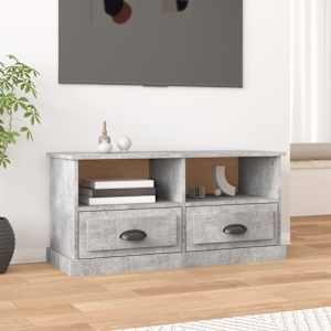 TV skříňka betonově šedá 93 x 35,5 x 45 cm kompozitní dřevo - obrázek 1