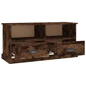TV skříňka kouřový dub 93 x 35,5 x 45 cm kompozitní dřevo - obrázek 8