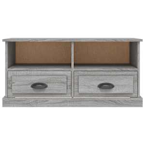 TV skříňka šedá sonoma 93 x 35,5 x 45 cm kompozitní dřevo - obrázek 6
