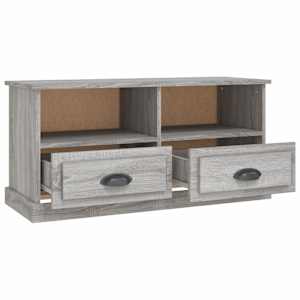 TV skříňka šedá sonoma 93 x 35,5 x 45 cm kompozitní dřevo - obrázek 8