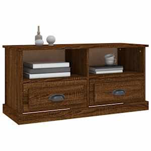 TV skříňka hnědý dub 93 x 35,5 x 45 cm kompozitní dřevo - obrázek 4