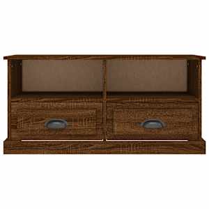 TV skříňka hnědý dub 93 x 35,5 x 45 cm kompozitní dřevo - obrázek 6