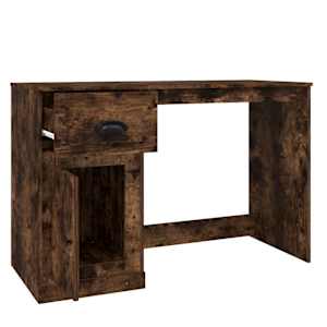 Psací stůl se zásuvkou kouřový dub 115 x 50 x 75 cm kompozit - obrázek 8