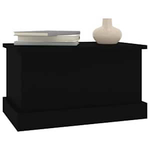 Úložný box černý 50 x 30 x 28 cm kompozitní dřevo - obrázek 4