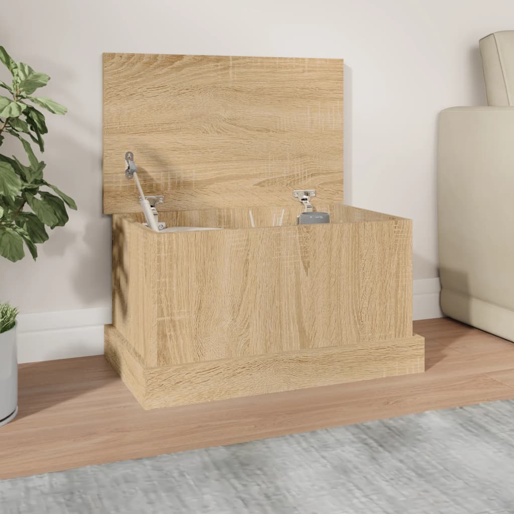 vida XL Truhe Sonoma-Eiche 50x 30x 28 cm Holzwerkstoff