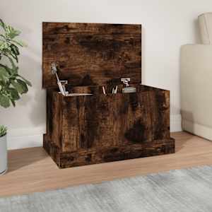 Úložný box kouřový dub 50 x 30 x 28 cm kompozitní dřevo - obrázek 1