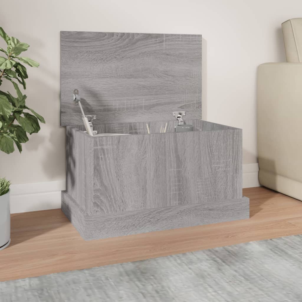 vida XL Truhe Grau Sonoma 50x 30x 28 cm Holzwerkstoff