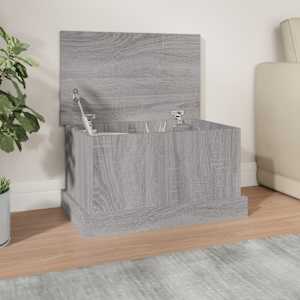 Škatla za shranjevanje siva sonoma 50x30x28 cm inženirski les