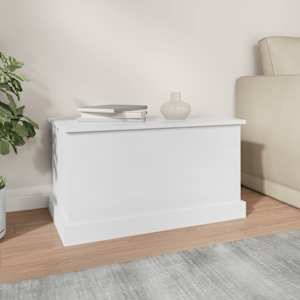 vidaXL magasf&eacute;nyű feh&eacute;r szerelt fa t&aacute;rol&oacute;l&aacute;da 70x40x38 cm