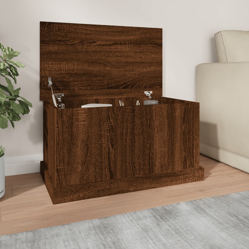 vida XL Truhe Braun Eiche-Optik 70x 40x 38 cm Holzwerkstoff