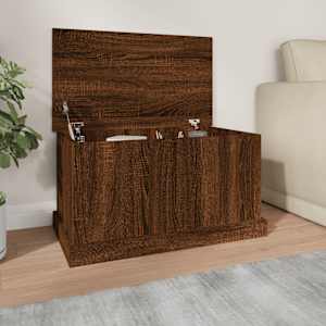 Úložný box hnědý dub 70 x 40 x 38 cm kompozitní dřevo - obrázek 1
