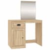 vidaXL peegliga tualettlaud, Sonoma tamm, 90x50x132,5 cm, tehispuit