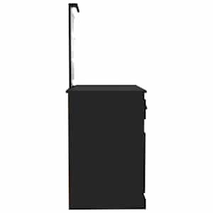 Toaletní stolek s LED černý 90 x 50 x 132,5 cm kompozitní dřevo - obrázek 8