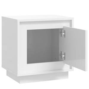 Noční stolky 2 ks lesklé bílé 44 x 35 x 45 cm kompozitní dřevo - obrázek 6