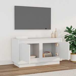 TV skříňka bílá 80 x 35 x 45 cm kompozitní dřevo - obrázek 3
