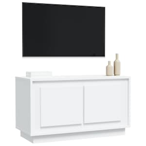 TV skříňka bílá 80 x 35 x 45 cm kompozitní dřevo - obrázek 4