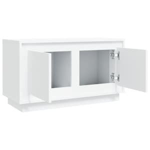 TV skříňka bílá 80 x 35 x 45 cm kompozitní dřevo - obrázek 7