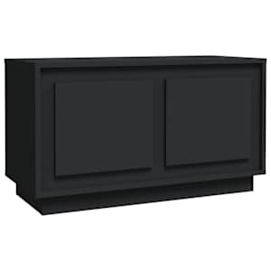 TV skříňka černá 80 x 35 x 45 cm kompozitní dřevo - obrázek 2