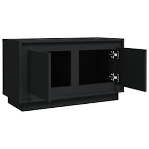 TV skříňka černá 80 x 35 x 45 cm kompozitní dřevo - obrázek 7