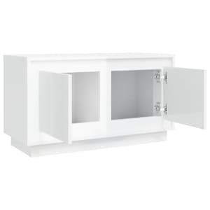 TV skříňka bílá s vysokým leskem 80x35x45 cm kompozitní dřevo - obrázek 7