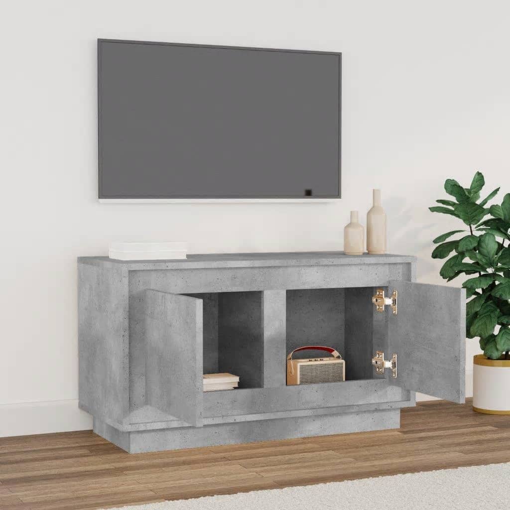 TV skříňka betonově šedá 80 x 35 x 45 cm kompozitní dřevo