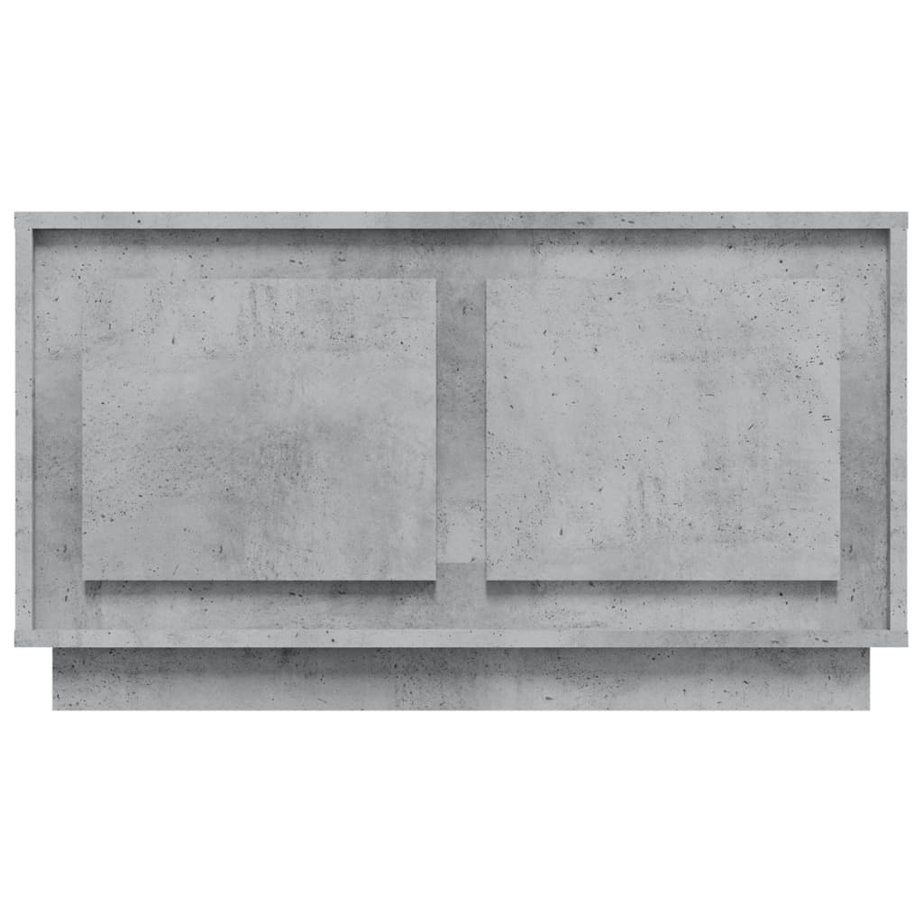 Comodă TV, gri beton, 80x35x45 cm, lemn prelucrat