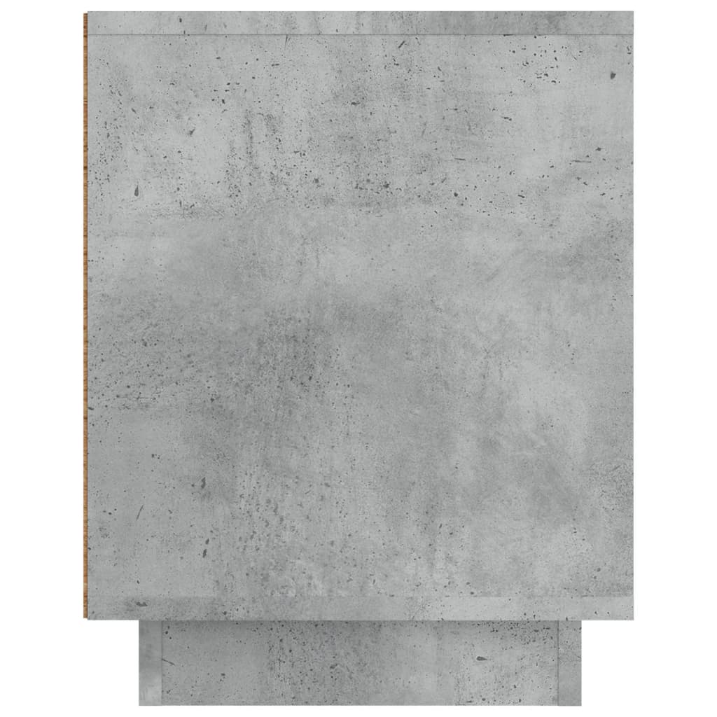 Comodă TV, gri beton, 80x35x45 cm, lemn prelucrat