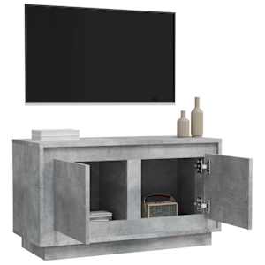 TV skříňka betonově šedá 80 x 35 x 45 cm kompozitní dřevo - obrázek 5