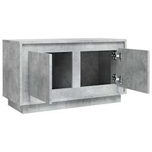 TV skříňka betonově šedá 80 x 35 x 45 cm kompozitní dřevo - obrázek 7