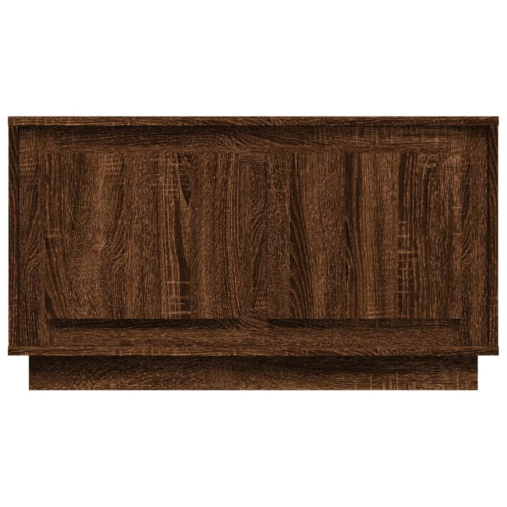 barna tölgyszínű szerelt fa TV-szekrény 80x35x45 cm