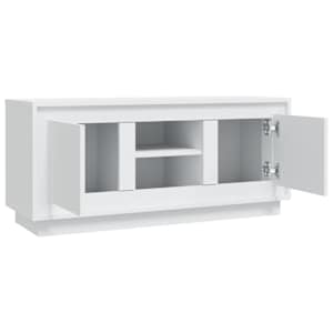 TV skříňka bílá 102 x 35 x 45 cm kompozitní dřevo - obrázek 7