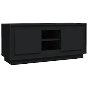 TV skříňka černá 102 x 35 x 45 cm kompozitní dřevo - obrázek 2