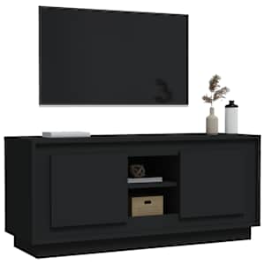 TV skříňka černá 102 x 35 x 45 cm kompozitní dřevo - obrázek 4