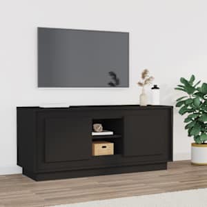 TV skříňka černá 102 x 35 x 45 cm kompozitní dřevo - obrázek 1