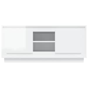 TV skříňka bílá s vysokým leskem 102x35x45 cm kompozitní dřevo - obrázek 6