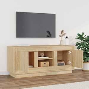 TV skříňka dub sonoma 102 x 35 x 45 cm kompozitní dřevo - obrázek 3