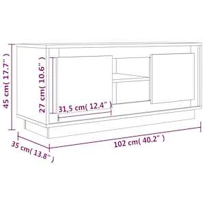 TV skříňka dub sonoma 102 x 35 x 45 cm kompozitní dřevo - obrázek 10