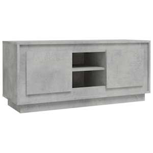 TV skříňka betonově šedá 102 x 35 x 45 cm kompozitní dřevo - obrázek 2
