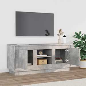 TV skříňka betonově šedá 102 x 35 x 45 cm kompozitní dřevo - obrázek 3