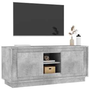 TV skříňka betonově šedá 102 x 35 x 45 cm kompozitní dřevo - obrázek 4