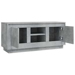 TV skříňka betonově šedá 102 x 35 x 45 cm kompozitní dřevo - obrázek 7