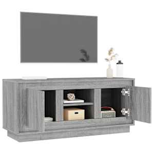TV skříňka šedá sonoma 102 x 35 x 45 cm kompozitní dřevo - obrázek 5