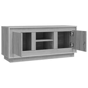 TV skříňka šedá sonoma 102 x 35 x 45 cm kompozitní dřevo - obrázek 7
