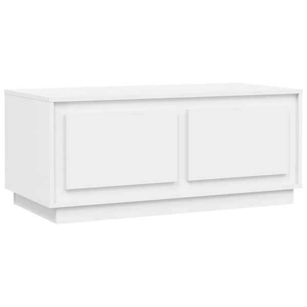 vidaXL kohvilaud, valge, 102 x 50 x 44 cm, tehispuit