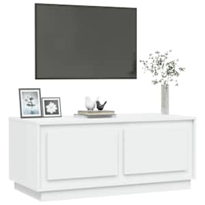 Konferenční stolek bílý 102 x 50 x 44 cm kompozitní dřevo - obrázek 4