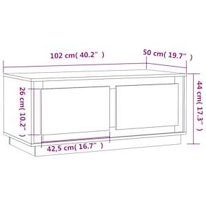 Konferenční stolek černý 102 x 50 x 44 cm kompozitní dřevo - obrázek 10